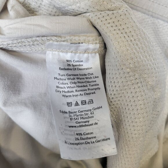 Eddie Bauer Women's Size 10 Cargo Pants Pull On Drawstring Beige - Picture 5 of 5